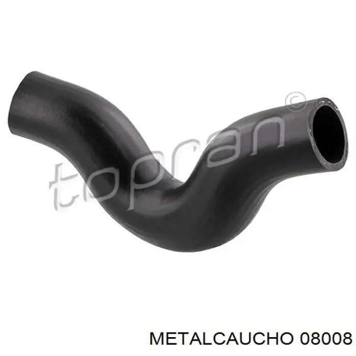 08008 Metalcaucho шланг (патрубок радиатора охлаждения верхний)