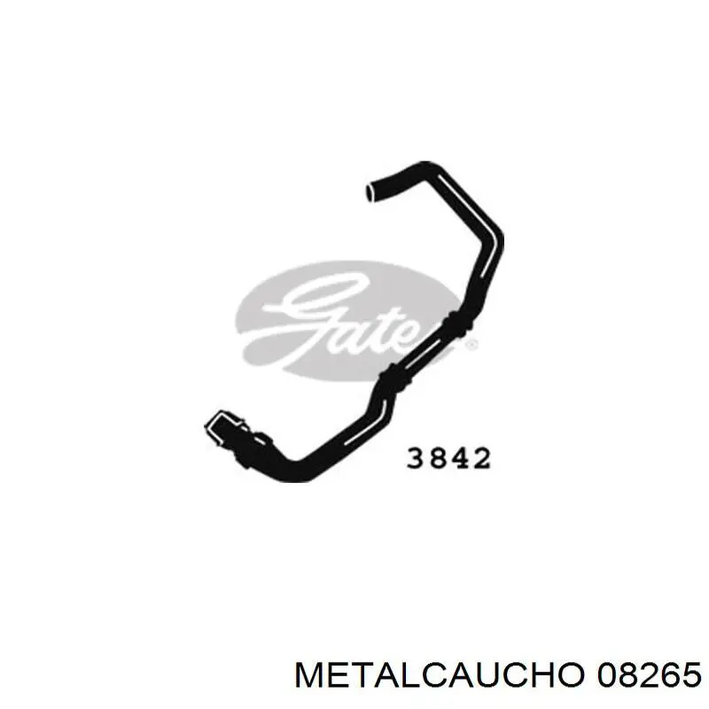 00001351J4 Peugeot/Citroen Шланг термостата