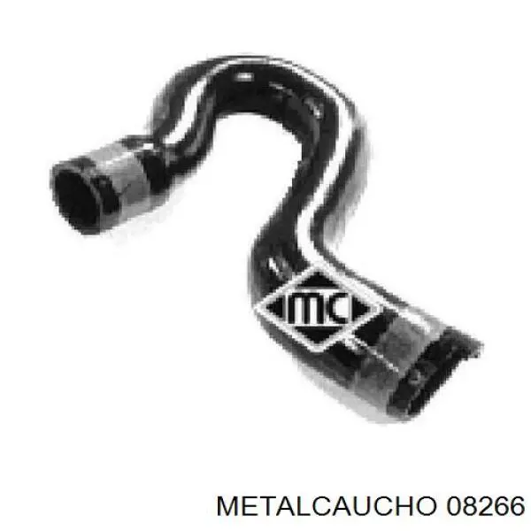 08266 Metalcaucho шланг (патрубок радиатора охлаждения верхний)