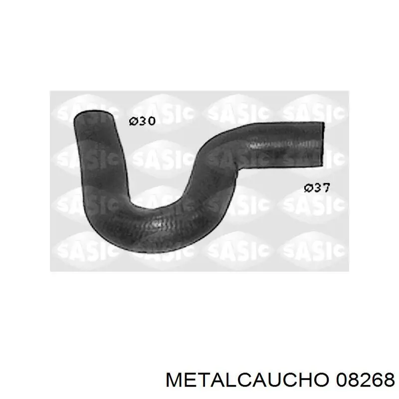 08268 Metalcaucho шланг (патрубок радиатора охлаждения верхний)