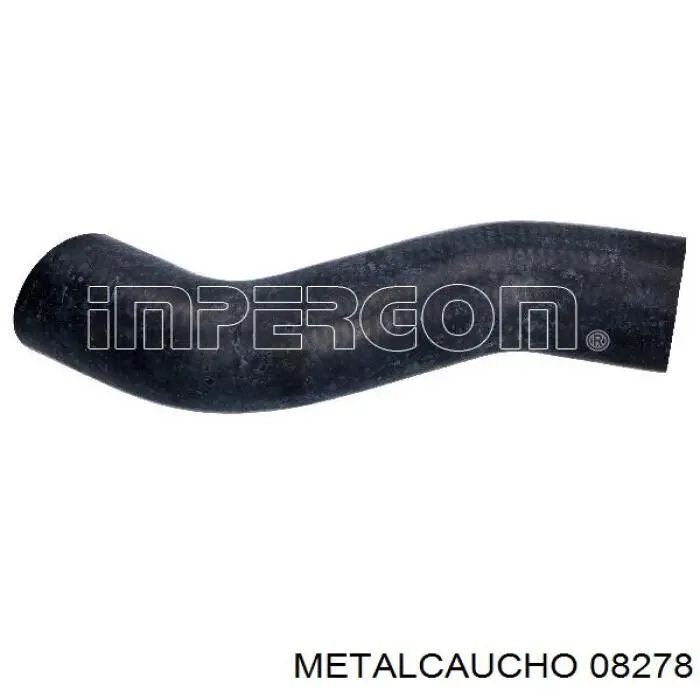 Патрубок радиатора 08278 Metalcaucho