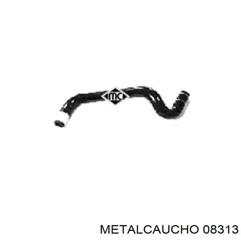 08313 Metalcaucho шланг (патрубок системы охлаждения)