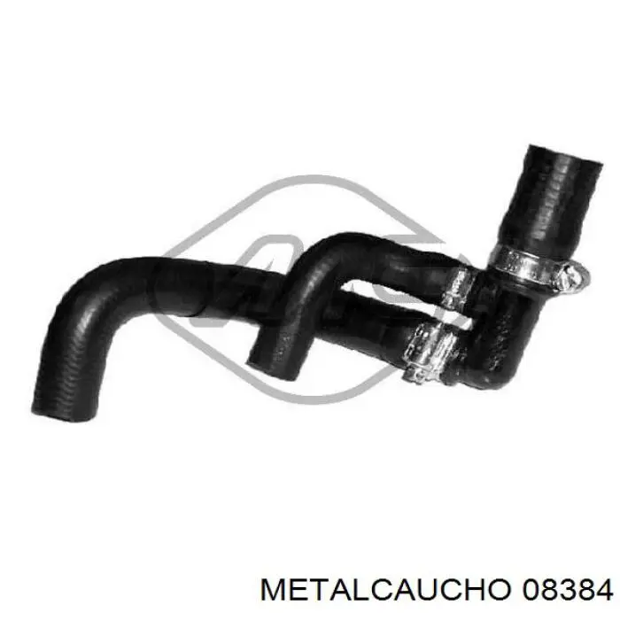 08384 Metalcaucho шланг (патрубок системы охлаждения)