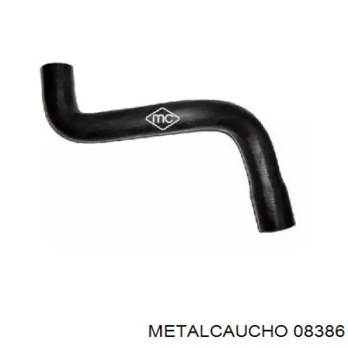 08386 Metalcaucho шланг (патрубок системы охлаждения)
