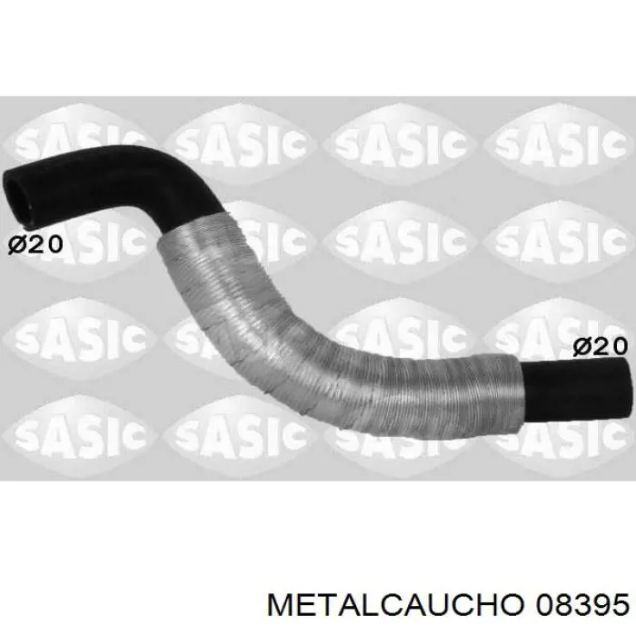 Шланг отопителя обратка 08395 Metalcaucho