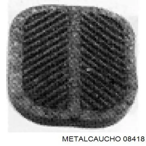 08418 Metalcaucho шланг (патрубок радиатора охлаждения верхний)