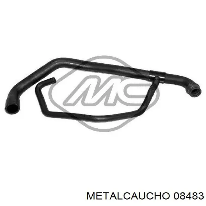 08483 Metalcaucho шланг (патрубок радиатора охлаждения нижний)