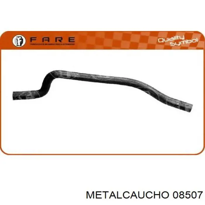 08507 Metalcaucho шланг (патрубок системы охлаждения)