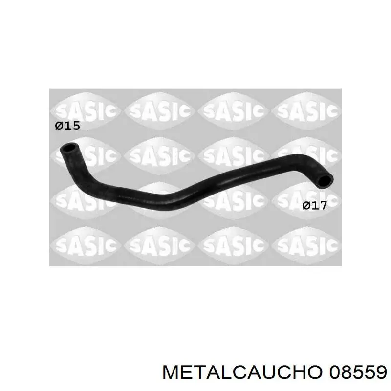 08559 Metalcaucho шланг радиатора отопителя (печки, обратка)