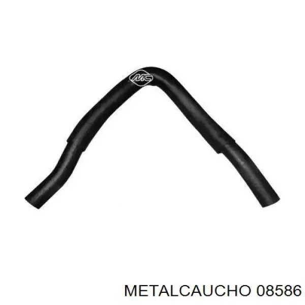 8586 Metalcaucho шланг (патрубок системы охлаждения)