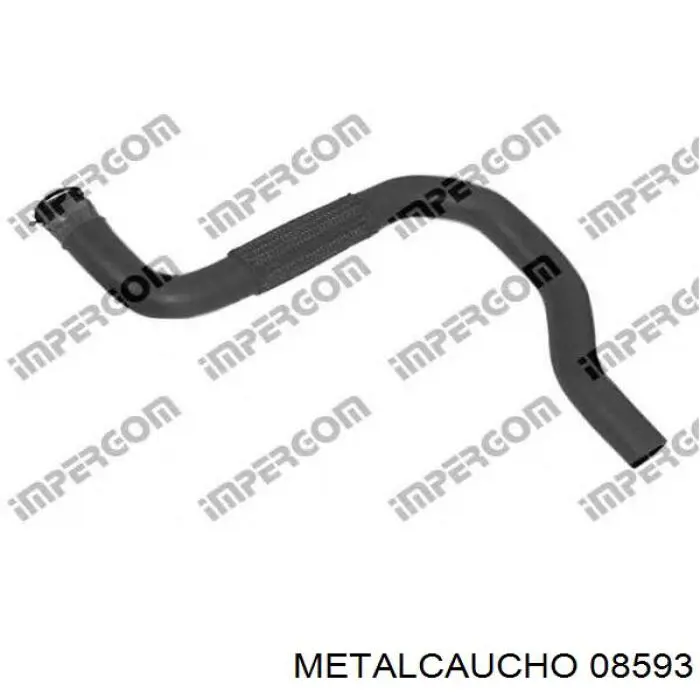 08593 Metalcaucho шланг радиатора отопителя (печки, обратка)