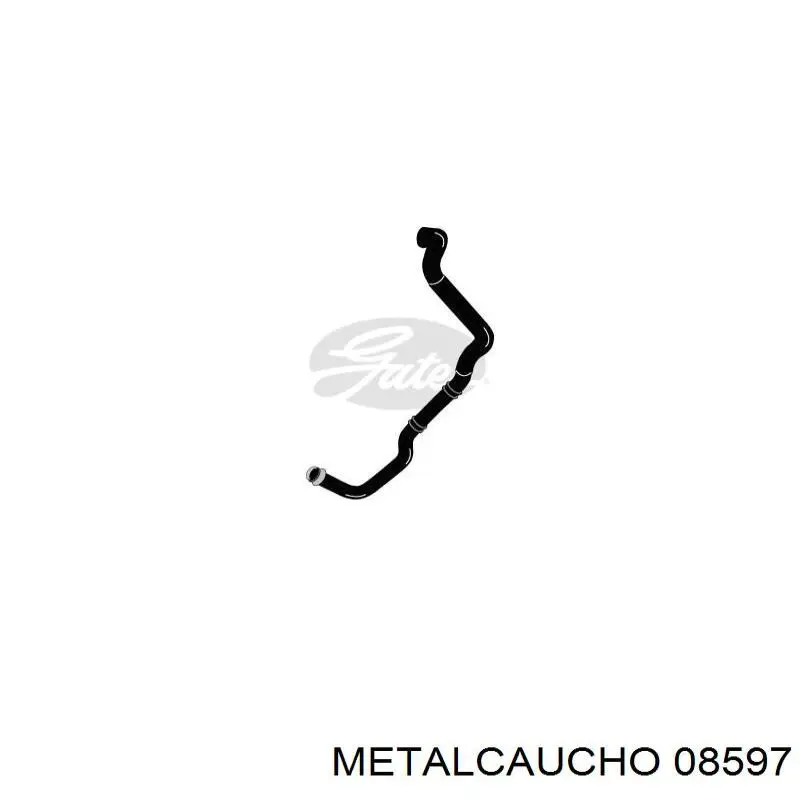 Купить 08597 Metalcaucho Шланг радиатора охлаждения нижний