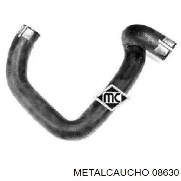 08630 Metalcaucho шланг (патрубок радиатора охлаждения верхний)