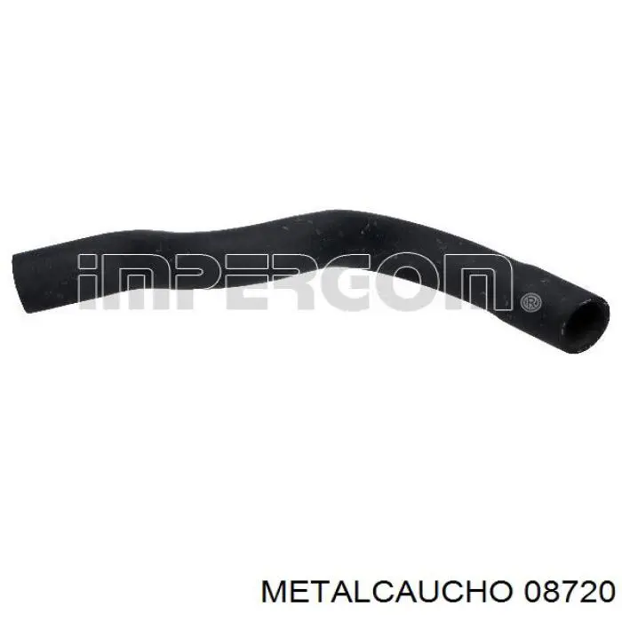 Патрубок радиатора 08720 Metalcaucho