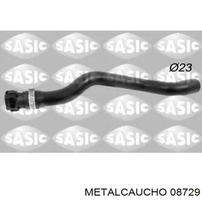 08729 Metalcaucho шланг радиатора отопителя (печки, обратка)