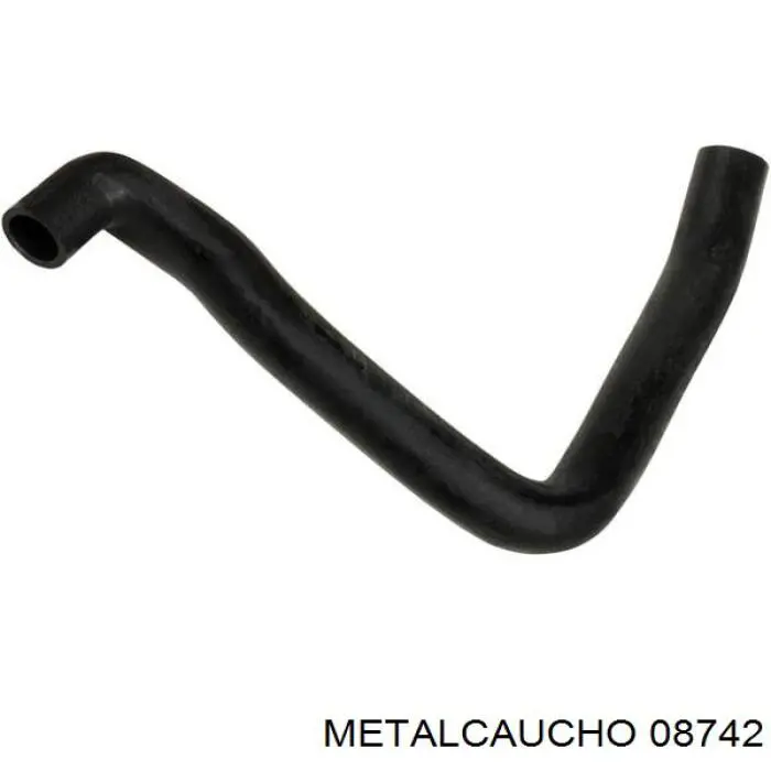 Патрубок радиатора 08742 Metalcaucho