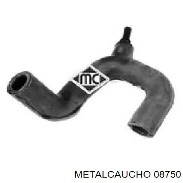 08750 Metalcaucho шланг (патрубок системы охлаждения)