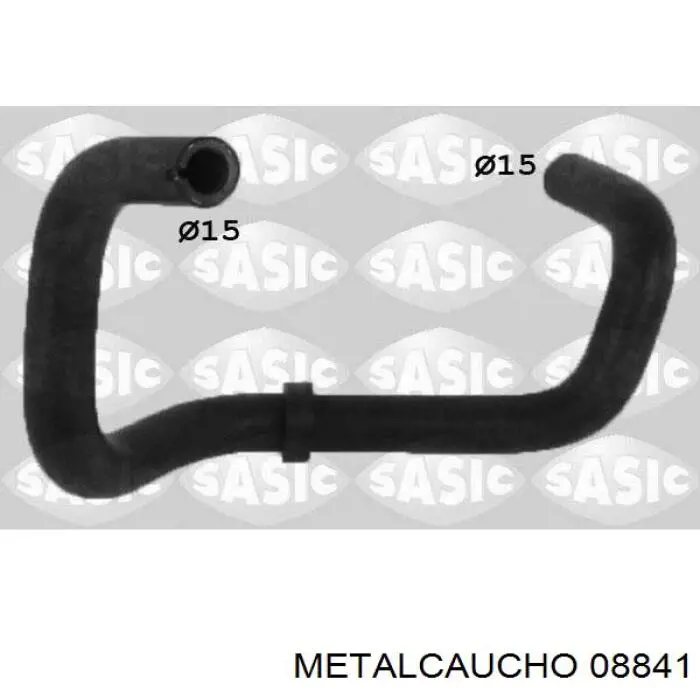 08841 Metalcaucho шланг радиатора отопителя (печки, подача)