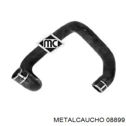 08899 Metalcaucho шланг (патрубок радиатора охлаждения верхний)