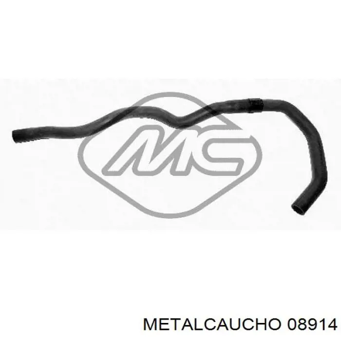 08914 Metalcaucho шланг радиатора отопителя (печки, обратка)