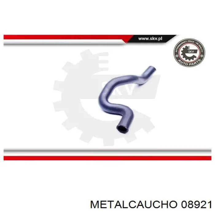 Купить 08921 Metalcaucho Шланг отопителя обратка