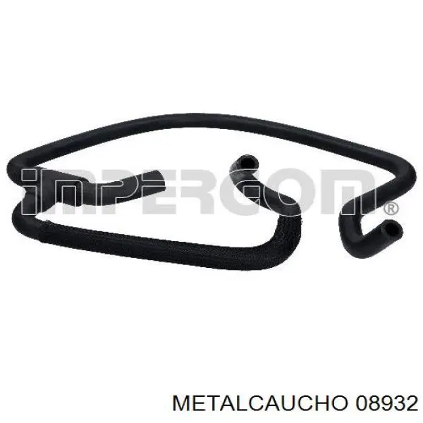 08932 Metalcaucho шланг радиатора отопителя (печки, подача)