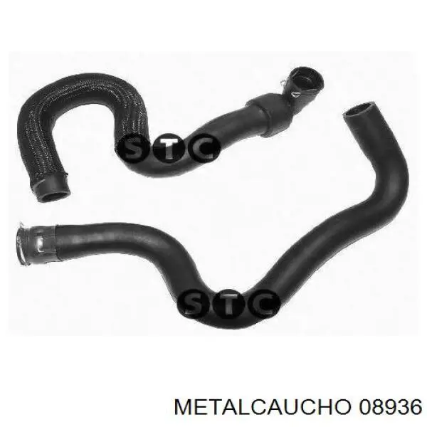 8936 Metalcaucho шланг радиатора отопителя (печки, подача)