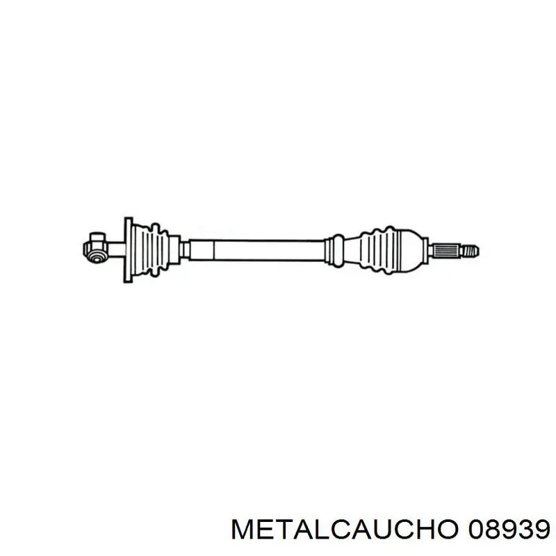 Шланг/патрубок системы охлаждения Metalcaucho 08939 цена, от 16.46 USD