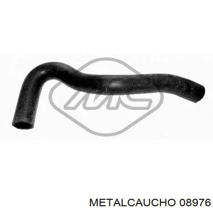 Патрубок радиатора 08976 Metalcaucho