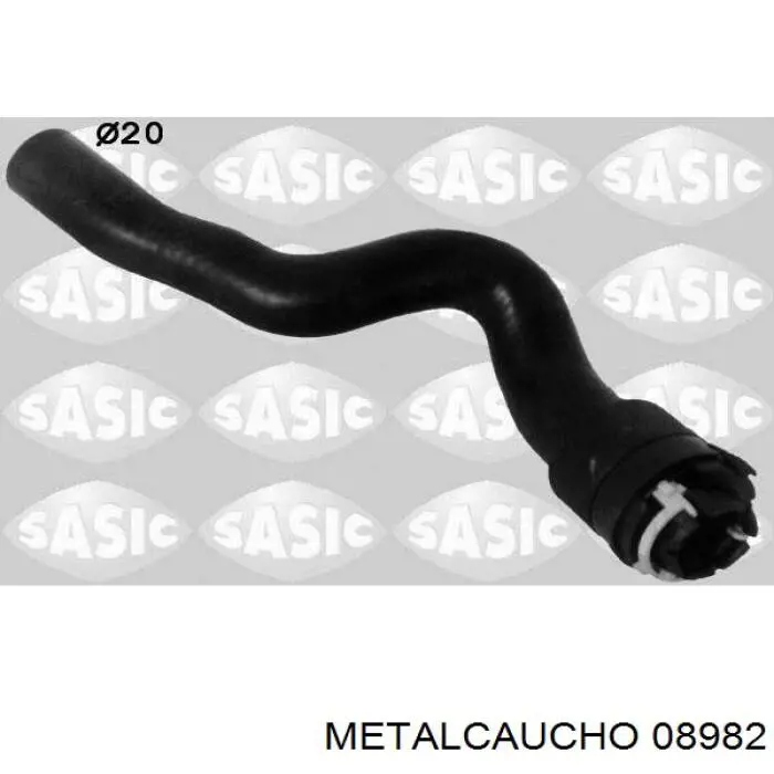 08982 Metalcaucho шланг радиатора отопителя (печки, обратка)
