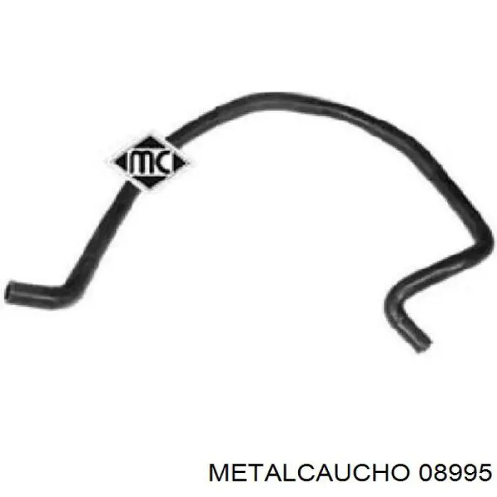 08995 Metalcaucho шланг расширительного бачка верхний