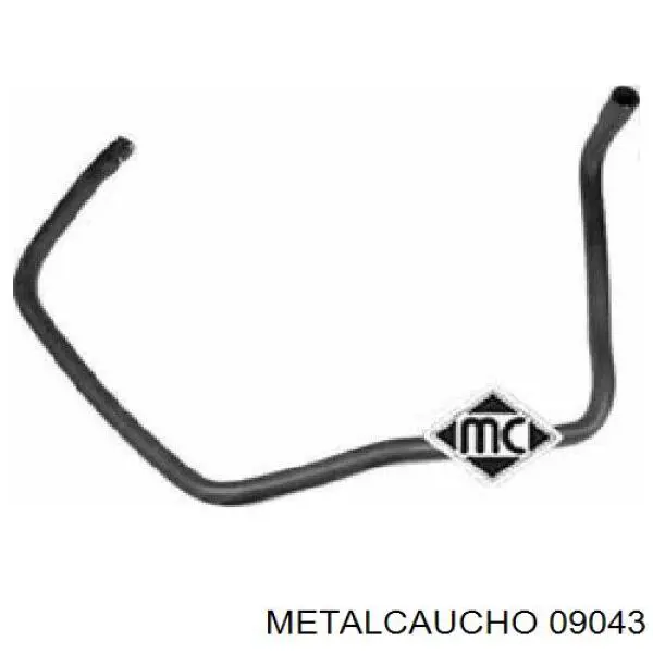 Шланг расширительного бачка нижний Metalcaucho 09043