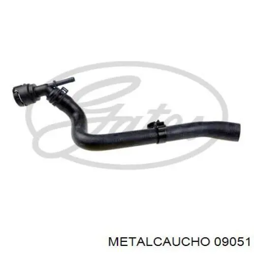 09051 Metalcaucho шланг (патрубок системы охлаждения)