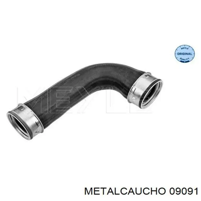 09091 Metalcaucho шланг (патрубок интеркуллера верхний)