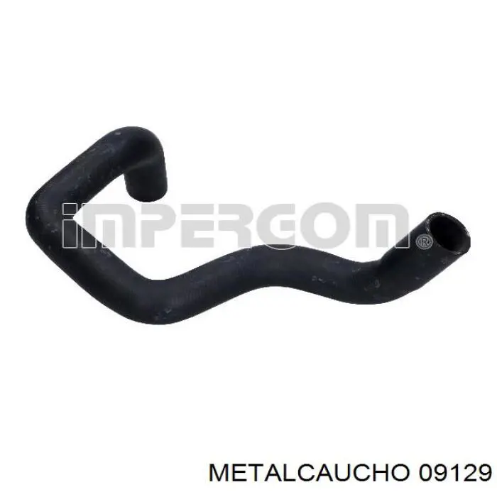 09129 Metalcaucho шланг (патрубок радиатора охлаждения верхний)