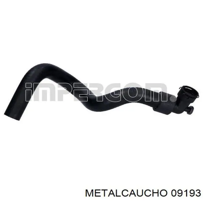 09193 Metalcaucho шланг радиатора отопителя (печки, обратка)
