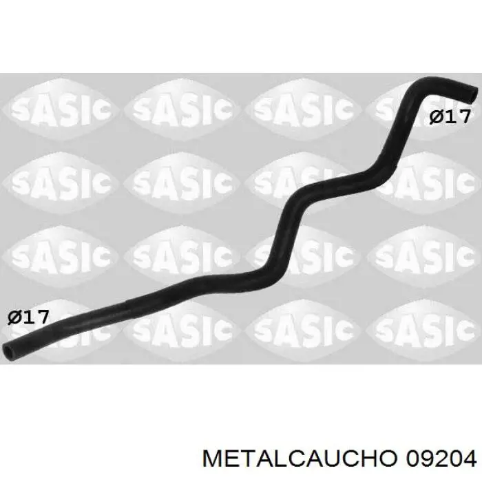 09204 Metalcaucho шланг (патрубок радиатора охлаждения нижний)