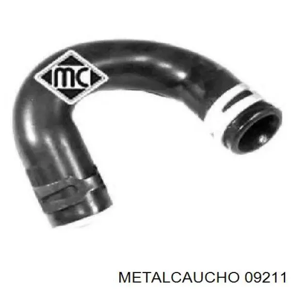 09211 Metalcaucho шланг (патрубок радиатора охлаждения верхний)
