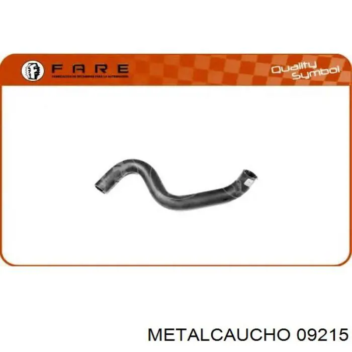 Купить 09215 Metalcaucho Патрубок радиатора