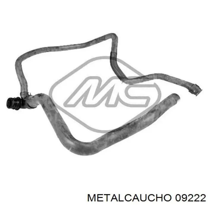 9222 Metalcaucho шланг (патрубок радиатора охлаждения нижний)