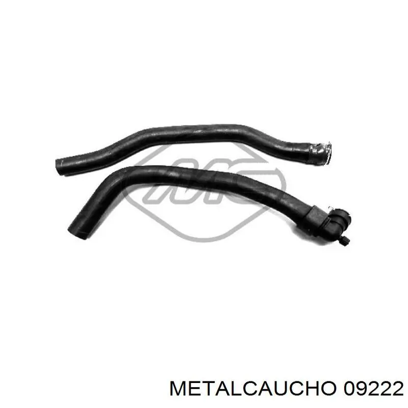 Купить 09222 Metalcaucho Шланг радиатора охлаждения нижний