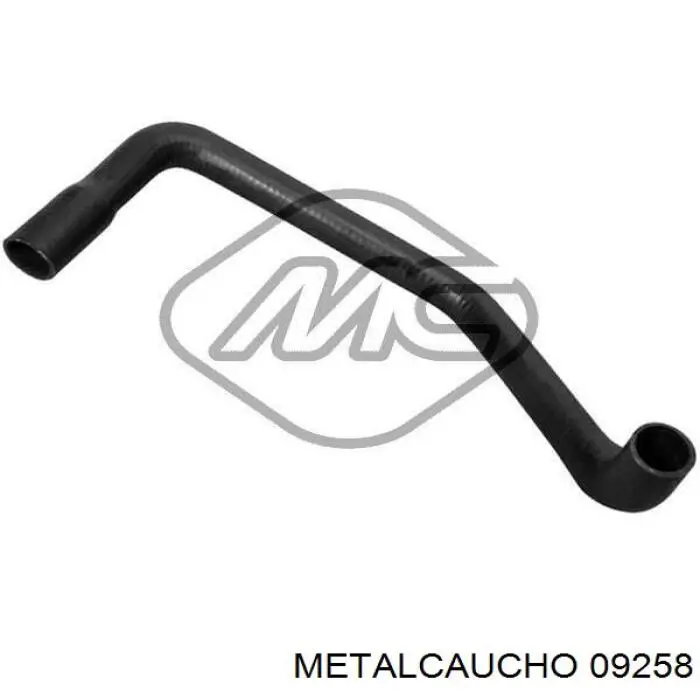 09258 Metalcaucho шланг (патрубок радиатора охлаждения нижний)