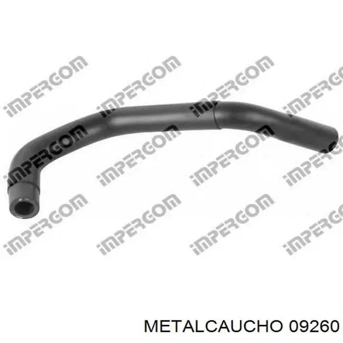 09260 Metalcaucho шланг радиатора отопителя (печки, подача)