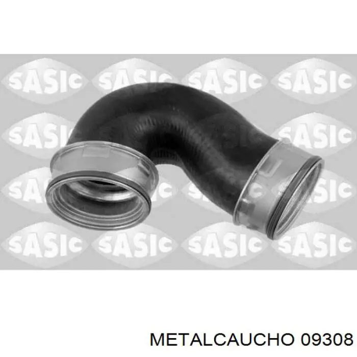 09308 Metalcaucho шланг (патрубок интеркуллера нижний)