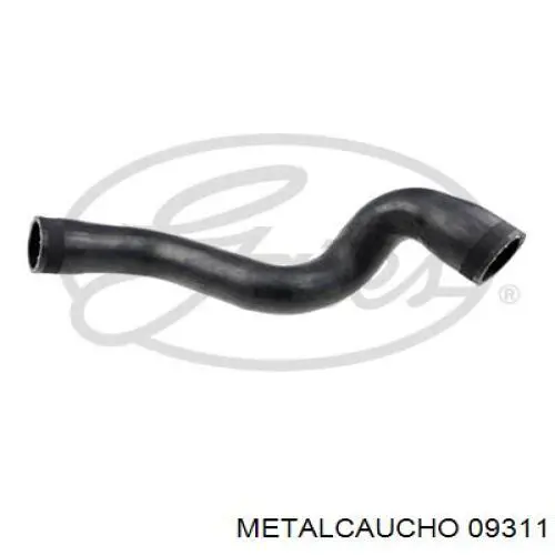 09311 Metalcaucho шланг (патрубок интеркуллера верхний)