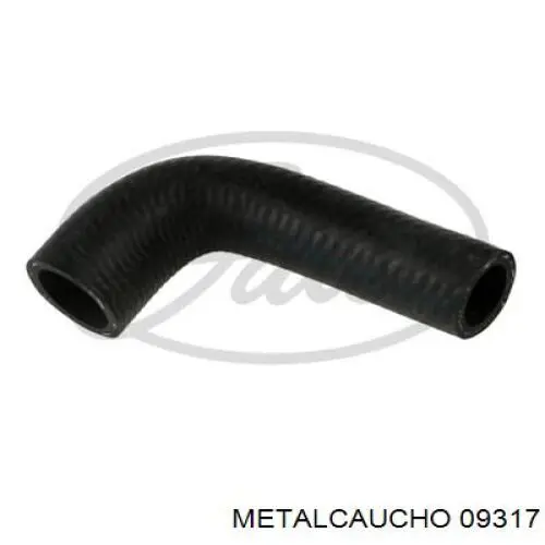 09317 Metalcaucho шланг (патрубок системы охлаждения)