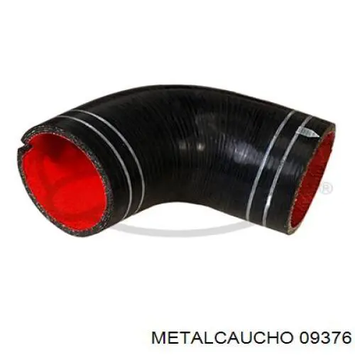 09376 Metalcaucho шланг (патрубок интеркуллера правый)