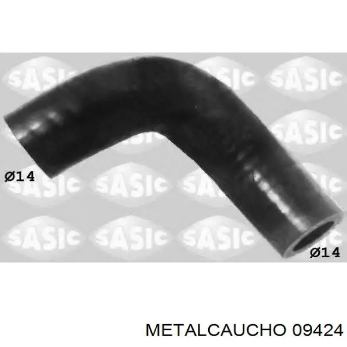 09424 Metalcaucho шланг (патрубок системы охлаждения)