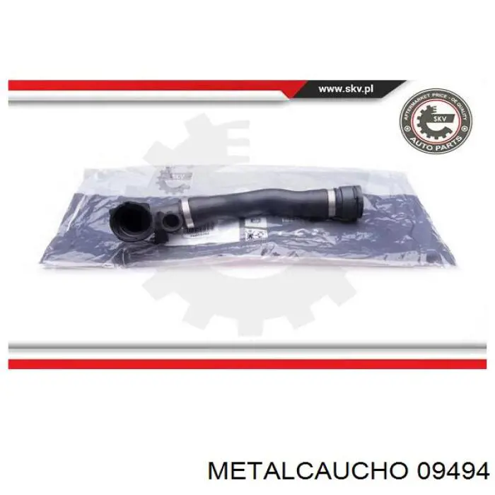 09494 Metalcaucho шланг (патрубок радиатора охлаждения верхний)