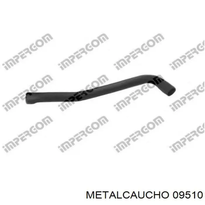 Патрубок радиатора 09510 Metalcaucho